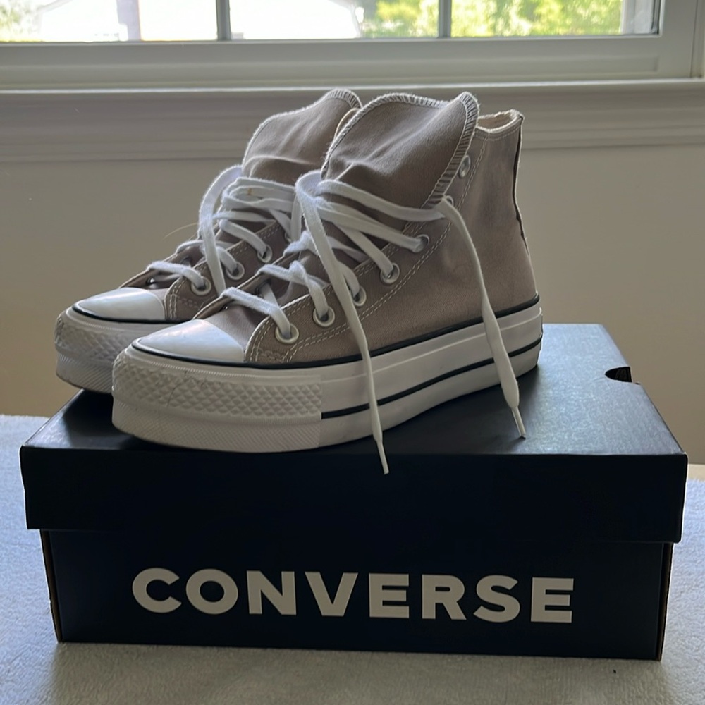 Converse High Top Platform in Wonder Stone -  6